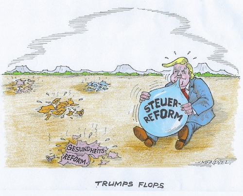 Cartoon: Trump gelingt aber auch nichts (medium) by mandzel tagged usa,trump,steuerreform,größenwahn,sebstüberschätzung,flops,usa,trump,steuerreform,größenwahn,sebstüberschätzung,flops