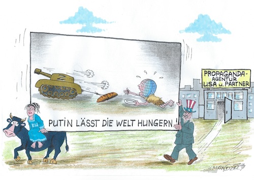Cartoon: Ukraine-Krieg (medium) by mandzel tagged ukrainekrieg,usa,selenskyj,europa,hunger,zerstörung,tod,russland,putin,ukrainekrieg,usa,selenskyj,europa,hunger,zerstörung,tod,russland,putin