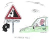 Cartoon: Auch das noch... (small) by mandzel tagged deutschland,wirtschaft,autoindustrie,abwärtstrend