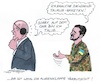 Cartoon: Auf einem Ohr taub (small) by mandzel tagged scholz,ukraine,marschflugkörper,selenskyj,augenklappe,taubheit,verteidigung,russland,putin