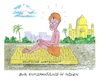 Cartoon: Auf Erleuchtung hoffend (small) by mandzel tagged merz,indien,deutschland,wirtschaft,verträge,handel