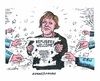 Cartoon: CSU kritisiert Merkel (small) by mandzel tagged flüchtlingspolitik,merkel,csu,kritik,asyl,eu