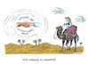 Cartoon: Durch die Wüste (small) by mandzel tagged merkel,maghreb,fata,morgana,füchtlingskrise,terror,wirtschaftshilfe