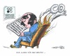 Cartoon: Einseitiges Interesse (small) by mandzel tagged klimakonferenz,welt,co2,wirtschaft,finanzen,feuer