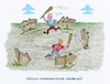 Cartoon: Endlosrunden (small) by mandzel tagged trump,putin,usa,russland,sanktionen