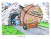 Cartoon: Engpass (small) by mandzel tagged spd,koalitionsverhandlungen,gabriel,kernforderungen