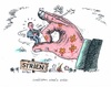 Cartoon: Es wird eng um Assad (small) by mandzel tagged syrien,assad,zuspitzung,der,situation