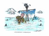 Cartoon: EU-Leitperson (small) by mandzel tagged merkel,euro,wrack,haie,schwieriges,fahrwasser