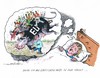 Cartoon: Europa strauchelt (small) by mandzel tagged tsipras,merkel,griechenland,albtraum,finanzen,absturz,chaos