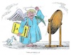 Cartoon: Friedensengel (small) by mandzel tagged trump,nahost,iran,usa,waffenruhe,hormes,öl,golf,lf