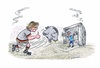 Cartoon: Fußballspiel (small) by mandzel tagged fußball,merkel,griechenland,sparschwein