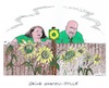 Cartoon: Grünes Asyl-Problem (small) by mandzel tagged grün,asyl,deutschland,menschenrechte,politik,heuchelei,unfähigkeit