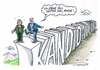 Cartoon: Kandidatin von Seehofers Gnaden (small) by mandzel tagged kanzlerkandidatur,merkel,seehofer,cdu,csu,wahlen,mandzel,karikatur