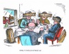 Cartoon: Koalitionsbildung (small) by mandzel tagged koalitionsgespräche,bedingungen,union,spd,bretter