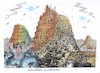 Cartoon: Müll-Babel (small) by mandzel tagged müll,plastik,städte,verunreinigungen,umweltprobleme