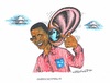 Cartoon: Ohrenschmaus (small) by mandzel tagged obama,abhörskandal,weltkugel,ohr