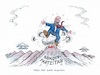 Cartoon: Schulz auf dem Parteitag (small) by mandzel tagged spd,schulz,sonderparteitag,vulkan,groko,union,koalition