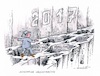 Cartoon: Schwieriges Jahr (small) by mandzel tagged krisen,terror,populismus,kriege