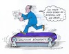 Cartoon: Spahn unter Erfolgsdruck (small) by mandzel tagged impfungen,impfgegner,corona,deutschland,chaos,spahn,gesundheitsminister,mandzel,karikatur