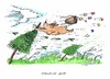 Cartoon: Stürmische Vorosterzeit (small) by mandzel tagged orkan,ostern,osterhase,ostereier