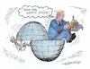 Cartoon: Trump auf dem Ego-Trip (small) by mandzel tagged trump,amerika,egoismus,macht,durchsetzung,gewaltsamkeit