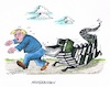 Cartoon: Trump in Bedrängnis (small) by mandzel tagged trump abhörskandal behauptung fbi nsa usa lügen beweise mandzel karikatur