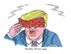 Cartoon: Trump sieht rot (small) by mandzel tagged trump usa wahlen repubikaner unberechenbarkeit populismus mauer mexiko entsetzen mandzel karikatur