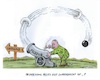 Cartoon: Ukraine-Krieg (small) by mandzel tagged russland,putin,nato,osterweiterung,ukraine,angst,krieg,europa