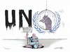 Cartoon: UNO in Geldnot (small) by mandzel tagged uno,guterres,geldmangel,zahlungsschwierigkeiten