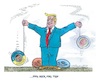 Cartoon: Yoyo-Meister (small) by mandzel tagged trump,usa,putin,ukraine,zölle,europa,krieg,deals
