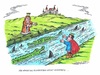 Cartoon: Zwei Königskinder (small) by mandzel tagged koalitionsverhandlungen,merkel,gabriel,spd,union,streitpunkte