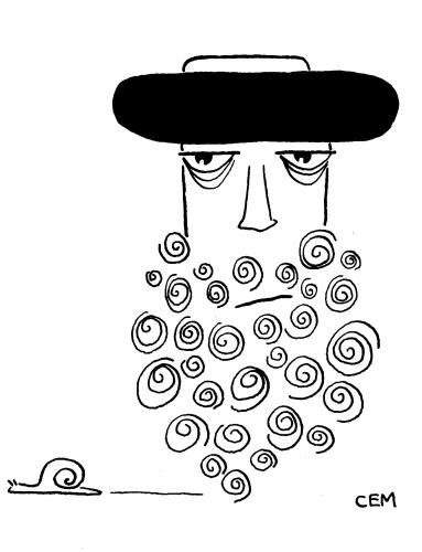 Cartoon: bearded (medium) by cemkoc tagged beard