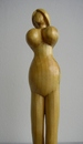 Cartoon: nude (small) by cemkoc tagged woman,nude,erotic,statuette,wood