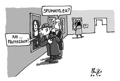 Cartoon: art_experts (medium) by Andreas Pfeifle tagged art,experts,kunst,experten,sfumato,photoshop