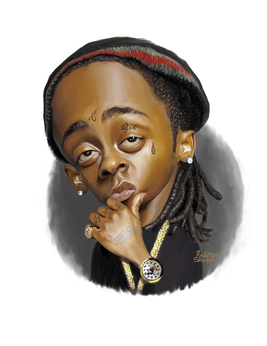 Cartoon: Lil Wayne (medium) by rocksaw tagged caricature,lil,wayne