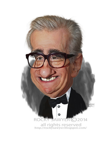 Cartoon: Martin Scorsese (medium) by rocksaw tagged martin,scorsese