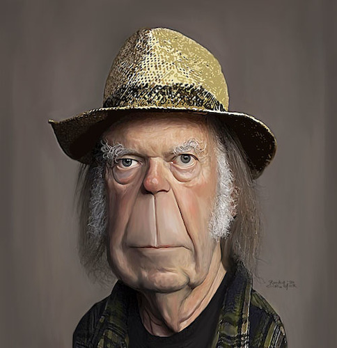 Cartoon: Neil Young (medium) by rocksaw tagged neil,young