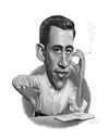 Cartoon: J.D. Salinger (small) by rocksaw tagged jd,salinger