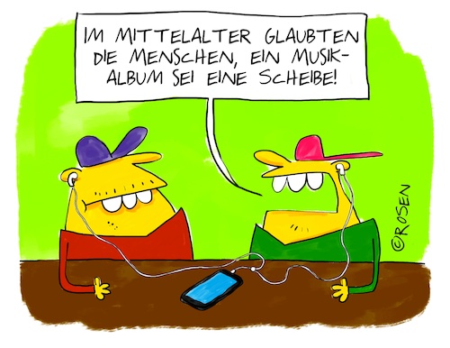 Cartoon: Mittelalter (medium) by Holga Rosen tagged musik,mittelalter,mp3,downloaden,digital,album,scheibe,langspielplatte,lp,musik,mittelalter,mp3,downloaden,digital,album,scheibe,langspielplatte,lp