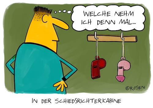 Cartoon: Pimmelpfeife (medium) by Holga Rosen tagged schiedsrichter,wahl,fußball,pfeife,schiedsrichter,wahl,fußball,pfeife