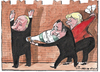 Cartoon: moscow peace talks (small) by Tchavdar tagged moscow,putin,merkel,hollande,russia,ukraine,peace,talks