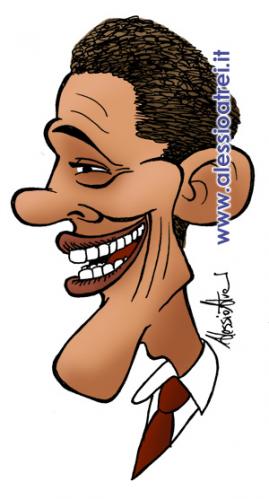 Cartoon: Barack Obama (medium) by Atride tagged barack,obama