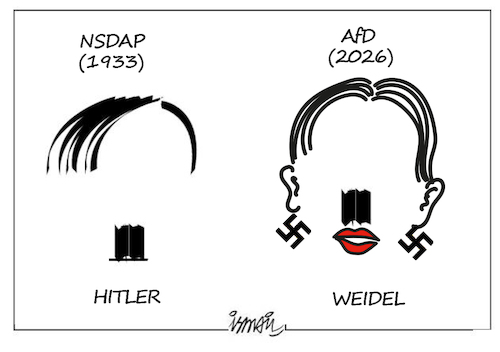 Cartoon: AfD (medium) by ismail dogan tagged alice,weidel,afd