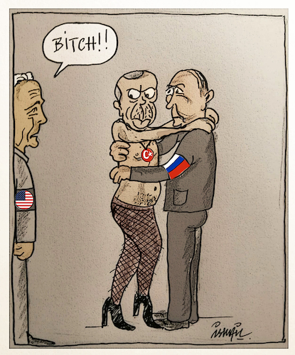 Cartoon: Astana Summit (medium) by ismail dogan tagged astana,summit