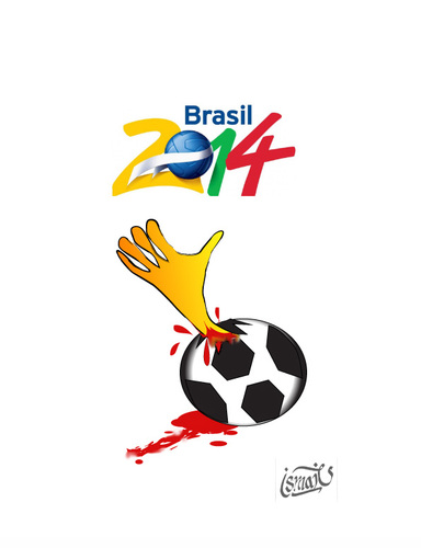 Cartoon: Brasil 2014 (medium) by ismail dogan tagged brasil,2014