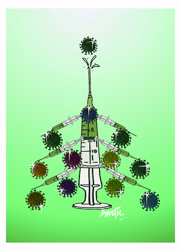 Cartoon: Christmas tree 2020 (medium) by ismail dogan tagged christmas