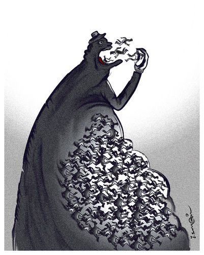 Cartoon: consumption !..capitalism.. (medium) by ismail dogan tagged consumption