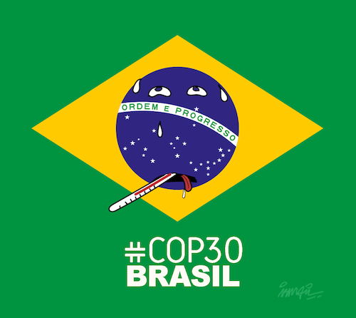 Cartoon: COP 30 BRASIL (medium) by ismail dogan tagged cop,30,brasil