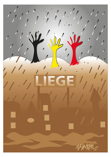Cartoon: flood (medium) by ismail dogan tagged belgium