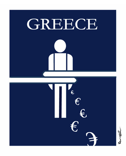 Cartoon: GREECE !. (medium) by ismail dogan tagged greece